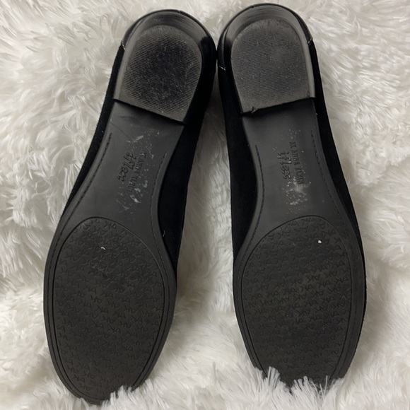 Black Suede and Leather flats (driving moccasins) Anne Klein size 8.5M - Picture 6 of 7